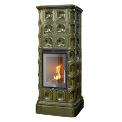 Kachlová kamna ABX Kaledonie exklusive XL, Zelená